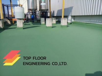 งานพื้นกันซึม polyurethane Waterproof - รับทำพื้น Epoxy พื้นสีอีพ็อกซี่