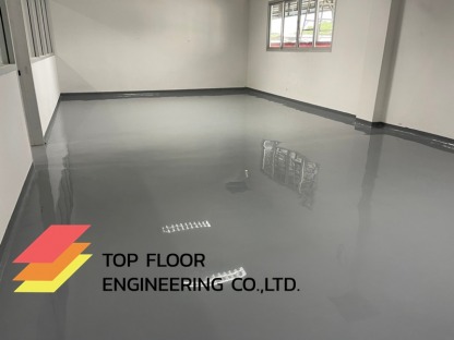 งานพื้นEpoxy self-leveling - รับทำพื้น Epoxy พื้นสีอีพ็อกซี่