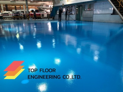 พื้นEpoxy coating (ชนิดกลิ้ง) - รับทำพื้น Epoxy พื้นสีอีพ็อกซี่