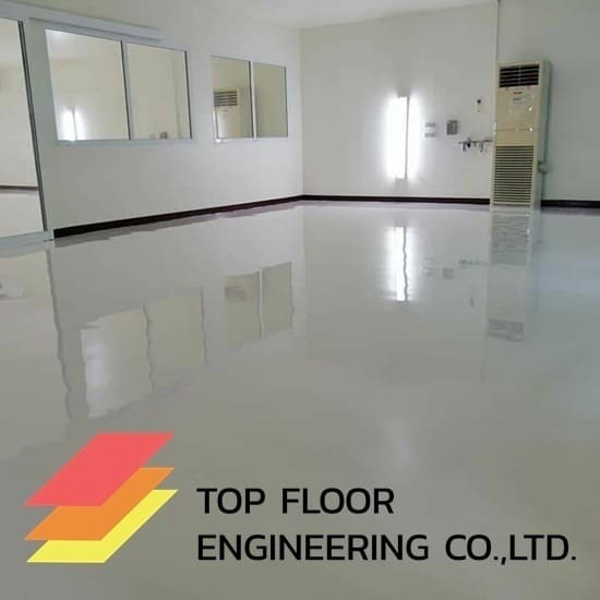 รับทำพื้น Epoxy พื้นสีอีพ็อกซี่ - ทำพื้นอีพ็อกซี่ พื้น Epoxy self-leveling 